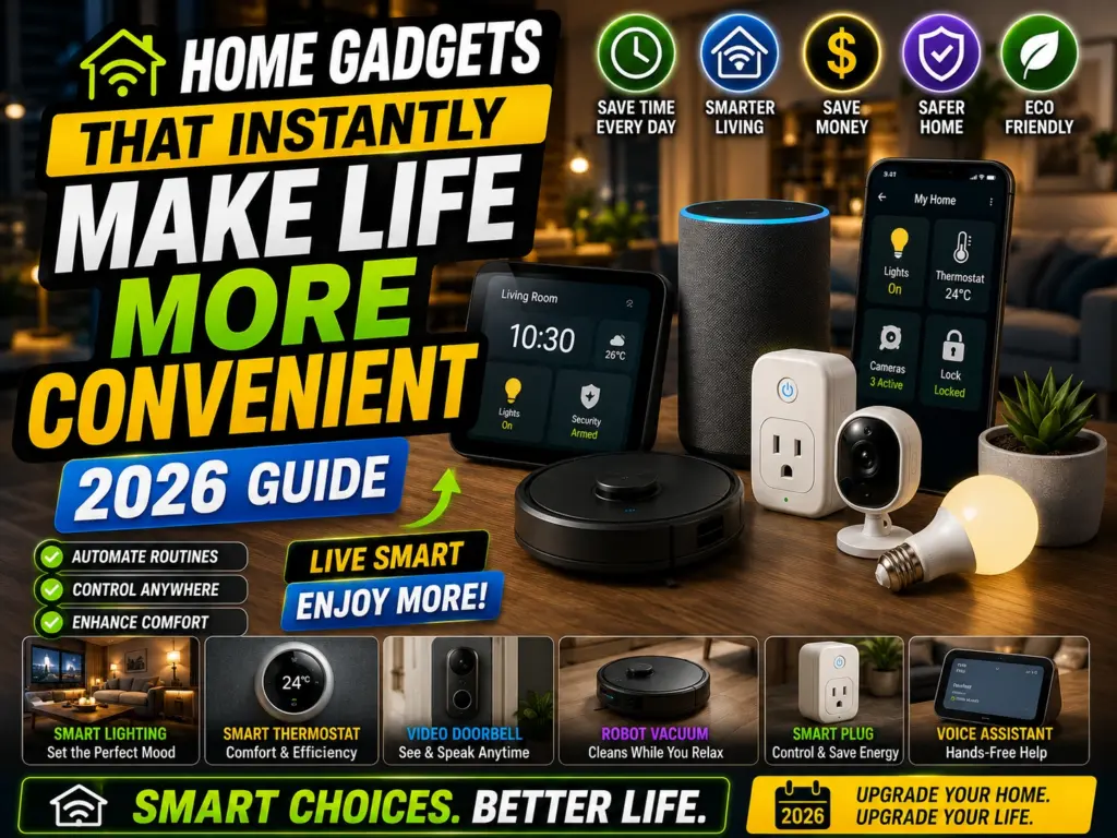 Home Gadgets That Instantly Make Life More Convenient – 2026 Guide
