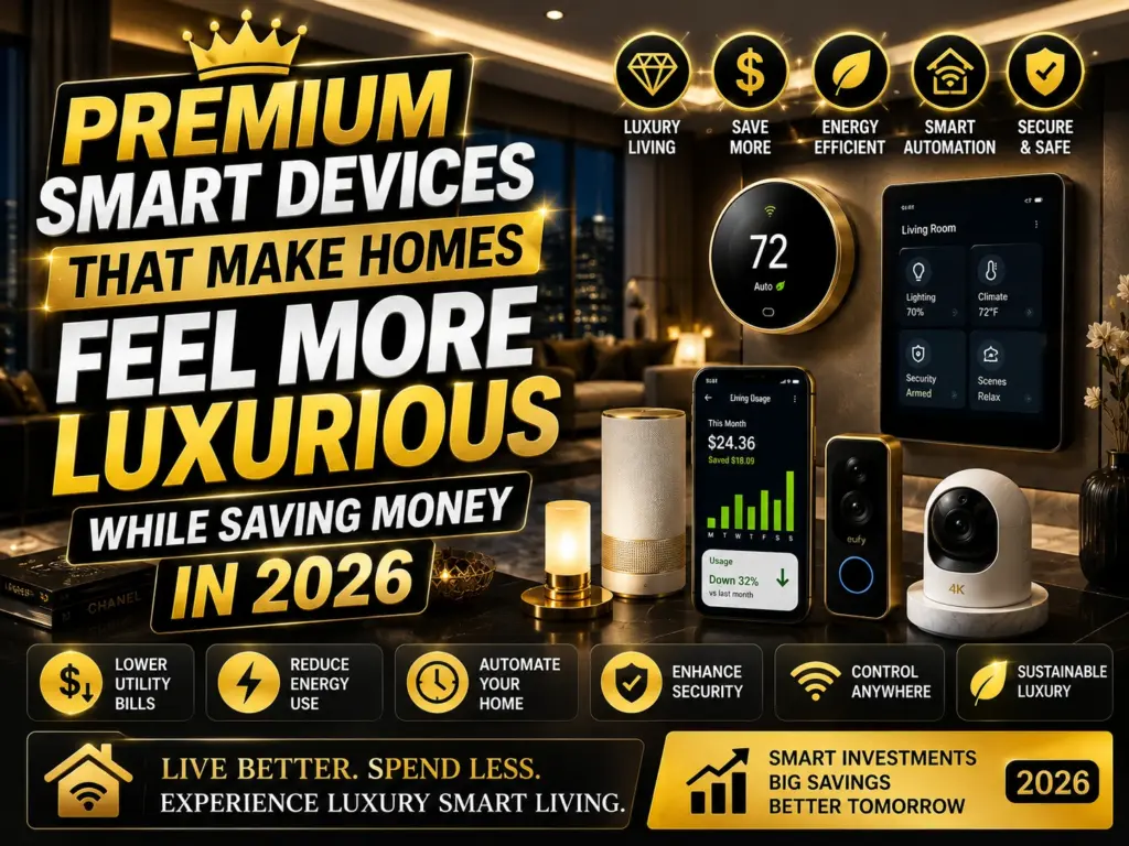 Premium Smart Devices That Make Homes Feel More Luxurious While Saving Money in 2026