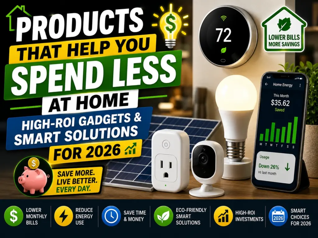 Products That Help You Spend Less At Home – High‑ROI Gadgets & Smart Solutions for 2026